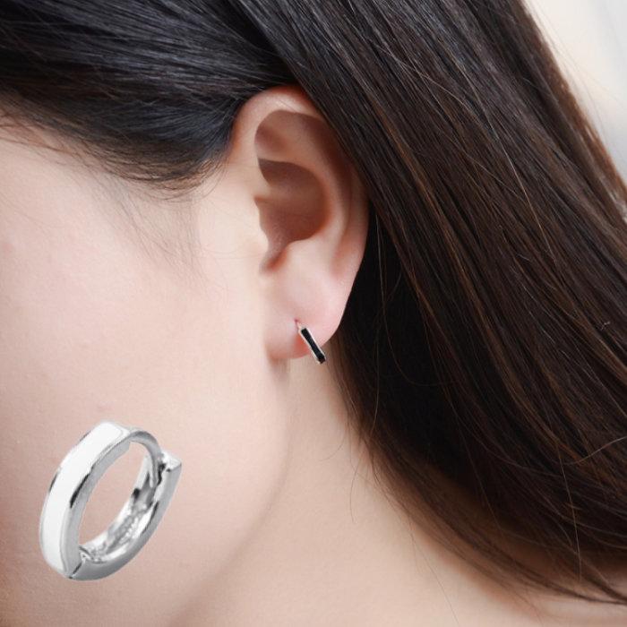 リングピアス Silver925 メンズ レディース シルバー ホワイト