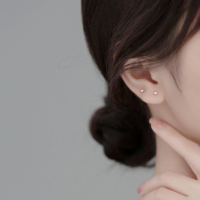 ハートピアス silver925 小さい 極小 3mm 20G シルバー ゴールド ローズ 金属アレルギー シンプル ミニ セカンドピアス 軟骨 爆買 | ブランド登録なし | 01
