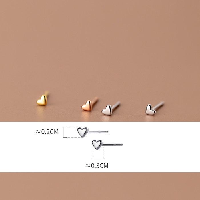 ハートピアス silver925 小さい 極小 3mm 20G シルバー ゴールド ローズ 金属アレルギー シンプル ミニ セカンドピアス 軟骨 爆買 | ブランド登録なし | 05