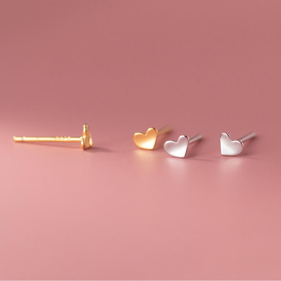 ピアス 小さい ハート シンプル 軟骨 金属アレルギー 小さめ ミニ シルバー925 アレルギー対応 20G | ブランド登録なし