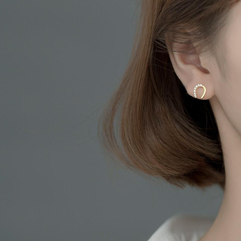 ピアス 馬蹄 ホースシュー U字 小さい シンプル 軟骨 小さめ ミニ