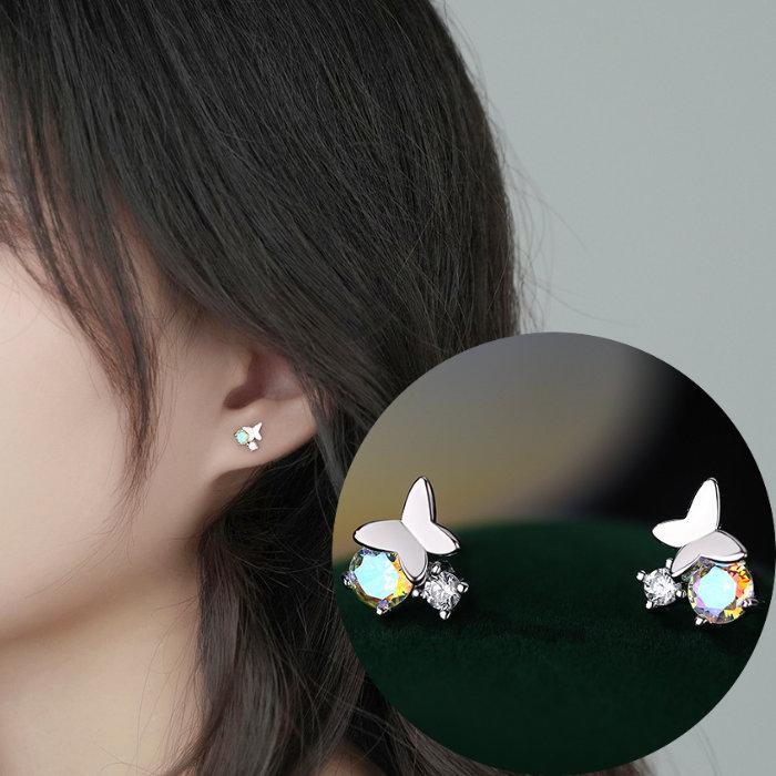 ピアス 蝶々 ちょうちょ 小さい シンプル 軟骨 金属アレルギー