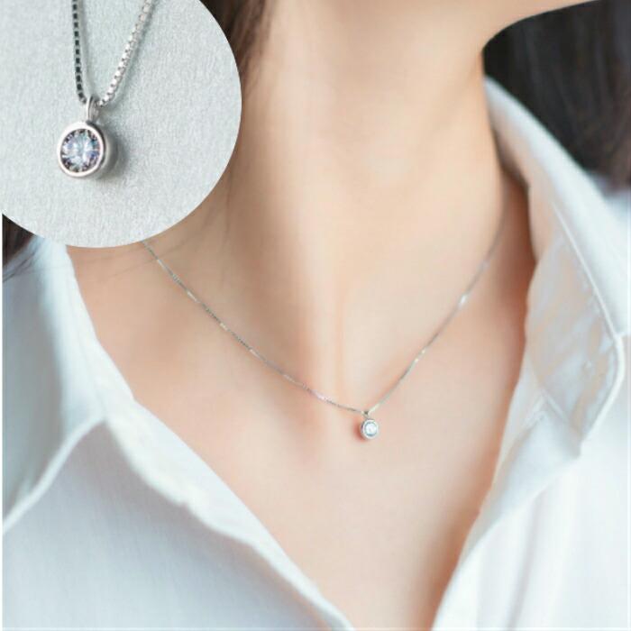 ネックレス シンプル レディース シルバー925 silver925