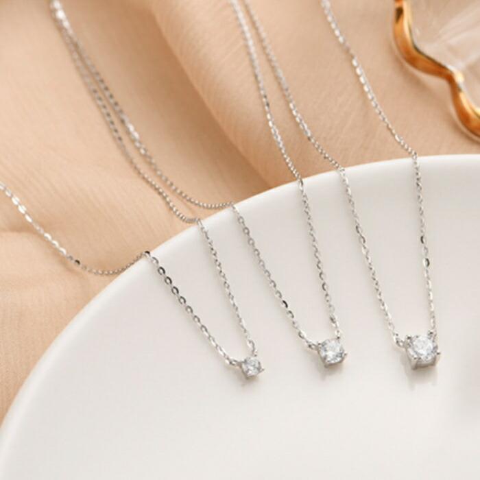 ネックレス レディース シルバー925 Silver925 キュービックジルコニア