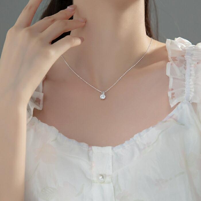 ネックレス レディース シルバー925 Silver925 キュービックジルコニア シルバーネックレス シルバー ゴールド RYS 爆買_4