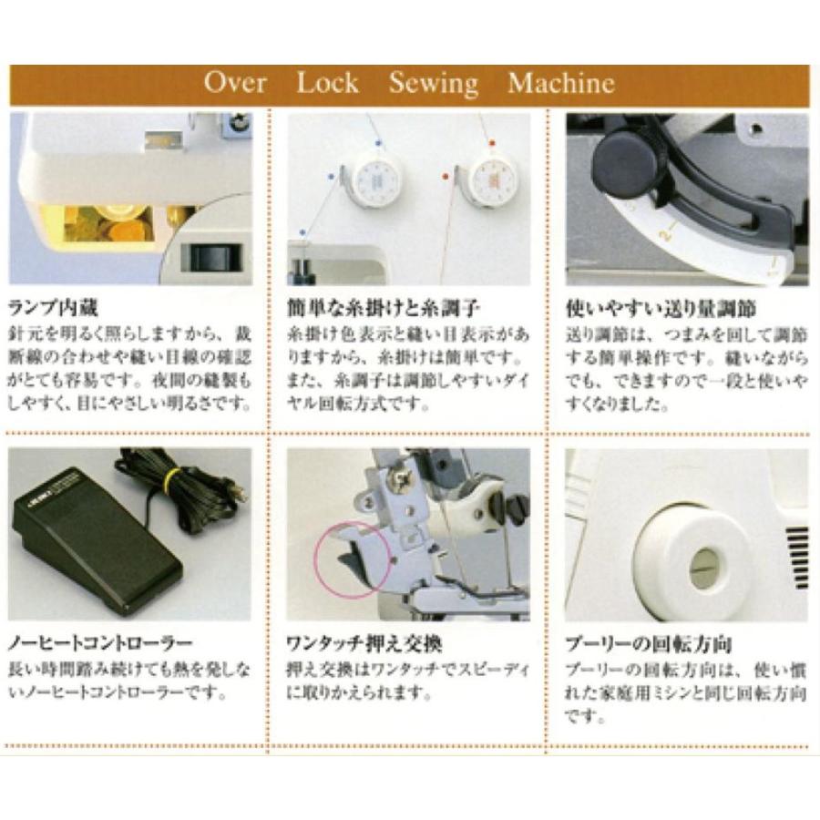 Juki 2本糸ロックミシン 1本針2本糸オーバーロック Mo 522 Www Computechcorp Com