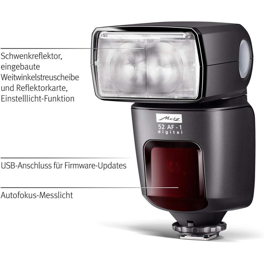Metz ストロボ 無料 Mecablitz 52af 1 ニコン用 0523 Digital タッチスクリーン式操作
