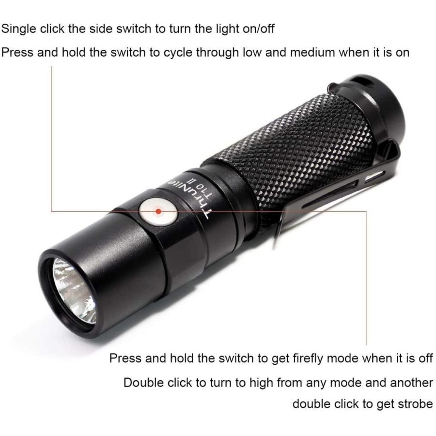 Thrunite スルーナイト T10 Ii コンパクト懐中電灯 Edcフラッシュライト 磁気テールキャップ 付き Cree Xp G2 Rys 通販 Yahoo ショッピング