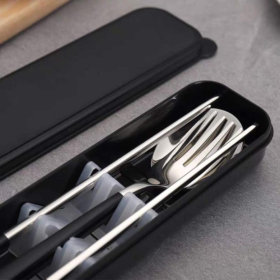 Huanou カトラリーセット 弁当 食器 スプーン フォーク 箸 ステンレス 携帯 ランチセット 大人子供用 キャンプ アウトドア 通勤 Rys 通販 Yahoo ショッピング