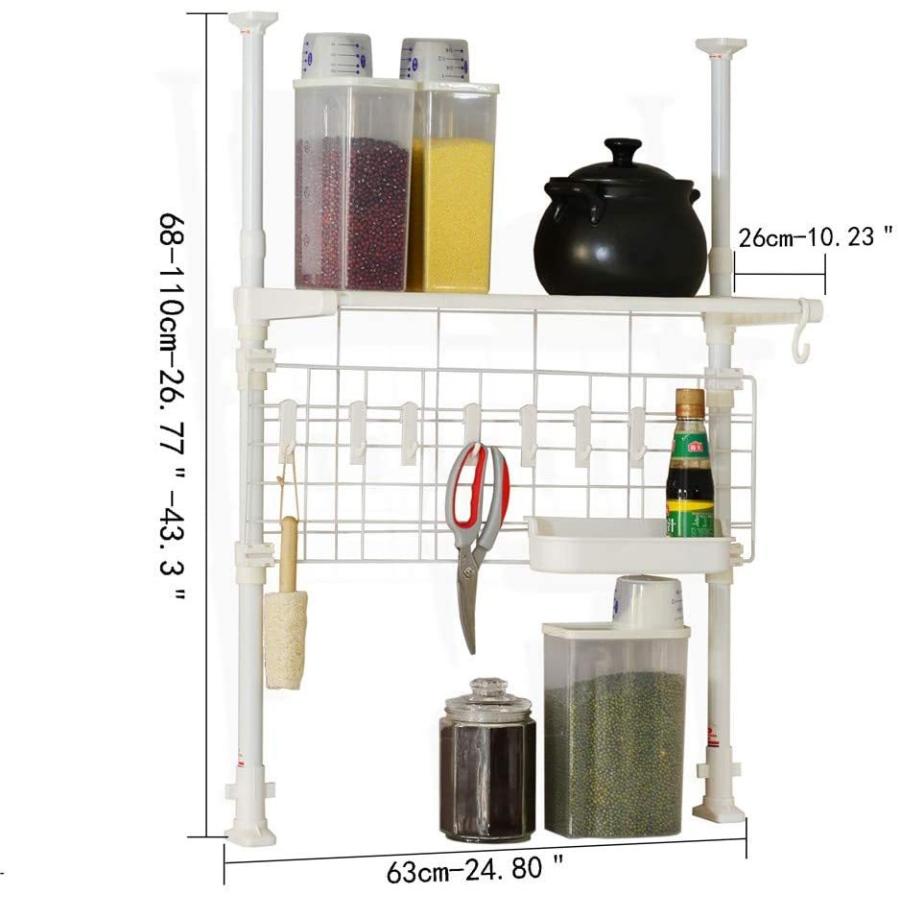 Bubm 突っ張り キッチンコーナー棚 キッチンネット パイプラック Diyつっぱり ラック 突っ張り棒 キッチン収納 キッチンツールスタン Rys 通販 Yahoo ショッピング