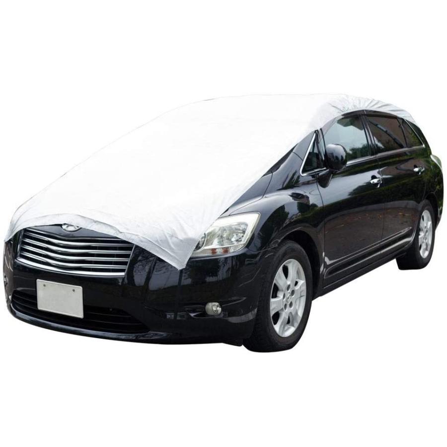 ハーフボディーカバー フロントガラスカバー 1年中使える 凍結防止 火山灰 鳥の糞 車中泊 日除け ハーフタイプ簡単装着 M Rys 通販 Yahoo ショッピング
