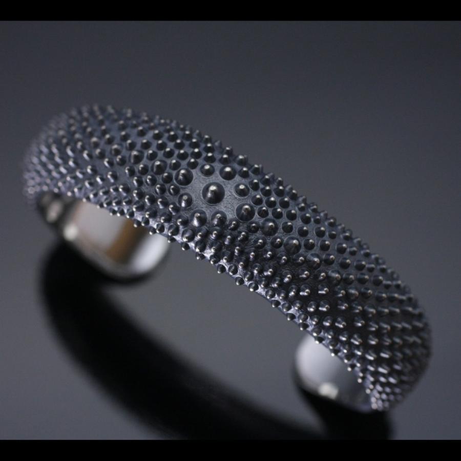 バングル メンズ シルバー ブランド 龍頭 霰 シルバーバングル B 36