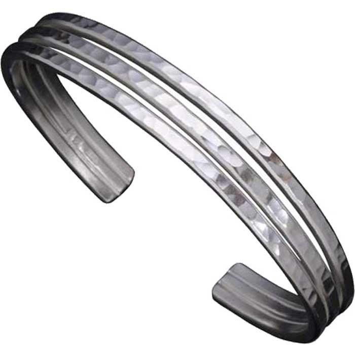 バングル メンズ シルバー ブランド 龍頭 丸 鎚目 シルバーバングル