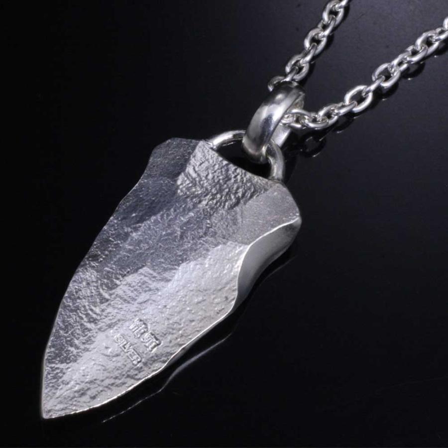 ペンダント ネックレス メンズ シルバー 龍頭 岩石 矢尻 ペンダント