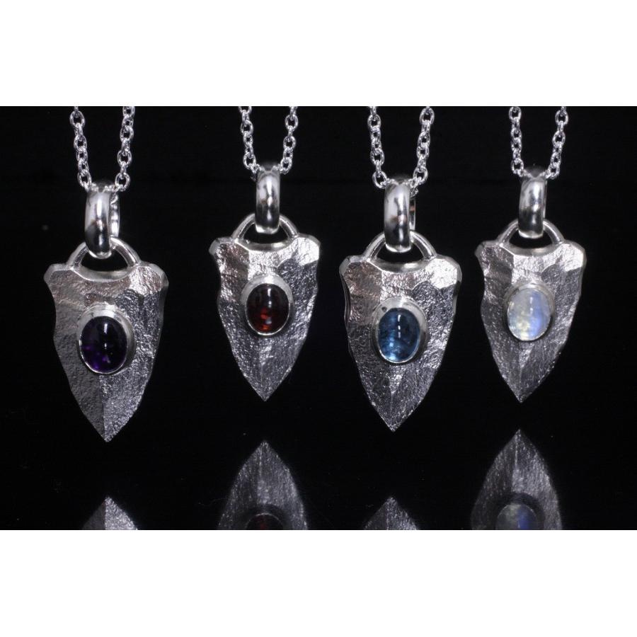 ペンダント ネックレス メンズ シルバー 龍頭 岩石 矢尻 ペンダント