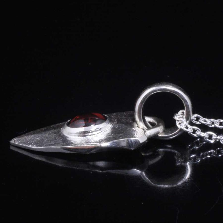 ペンダント ネックレス メンズ シルバー 龍頭 岩石 矢尻 ペンダント