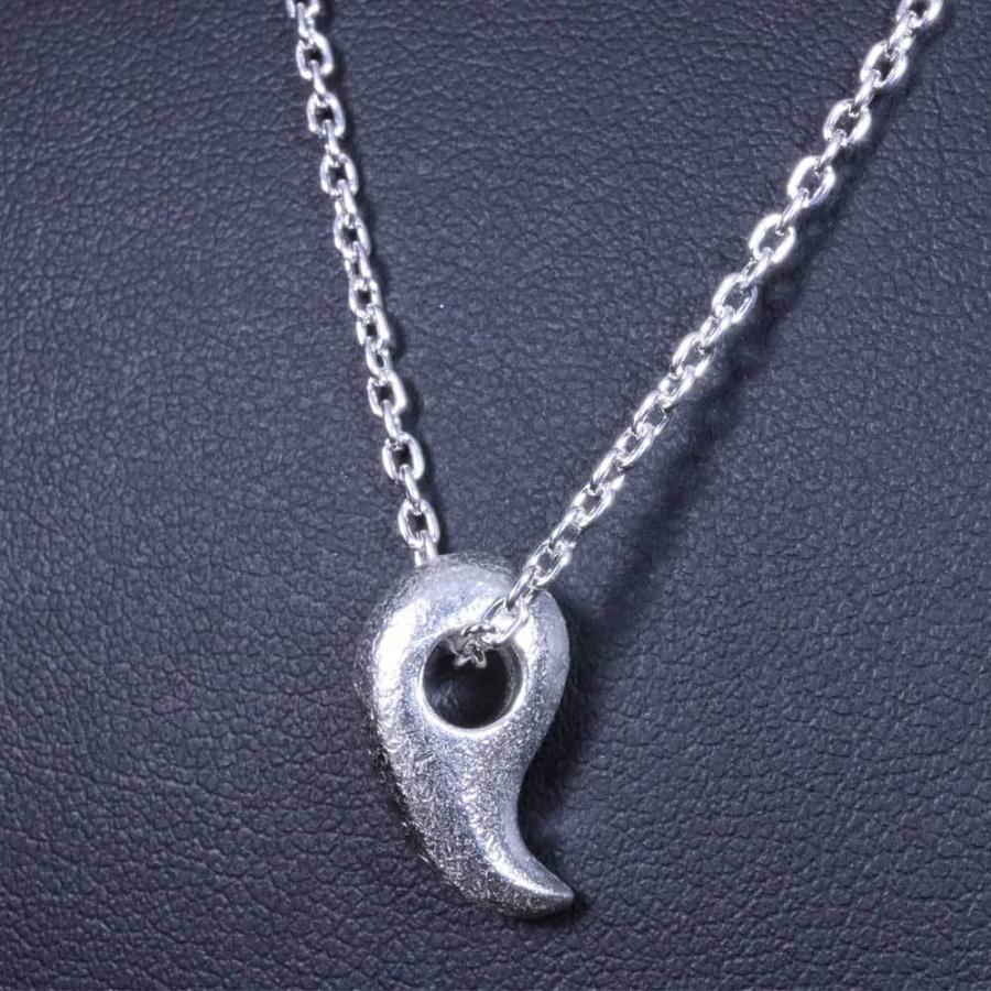 ペンダント メンズ 八尺瓊 勾玉 ペンダントトップ 白仕上げ SIZE:M