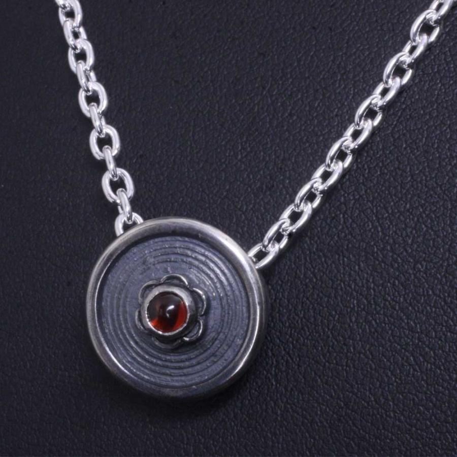 ペンダント メンズ 八咫鏡 ネックレス 燻し仕上げ 三種の神器 神話