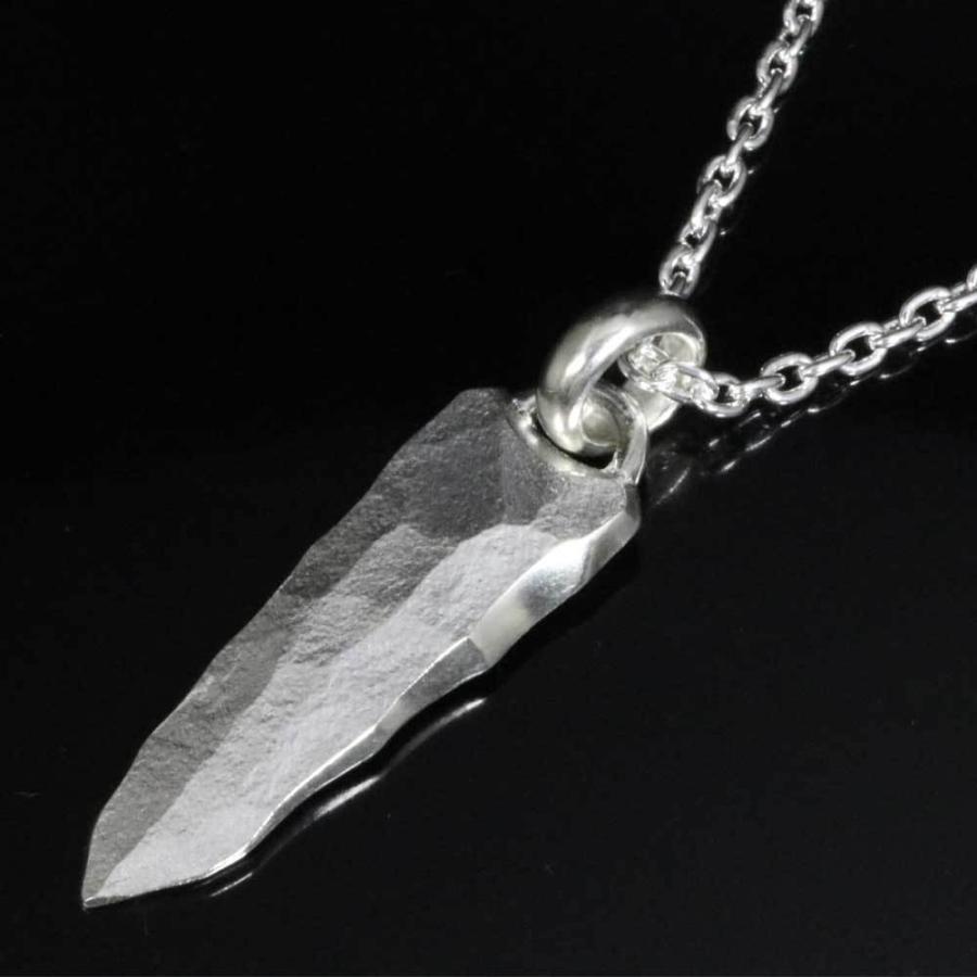 ペンダント ネックレス メンズ シルバー 龍頭 岩石 矢尻 ペンダント