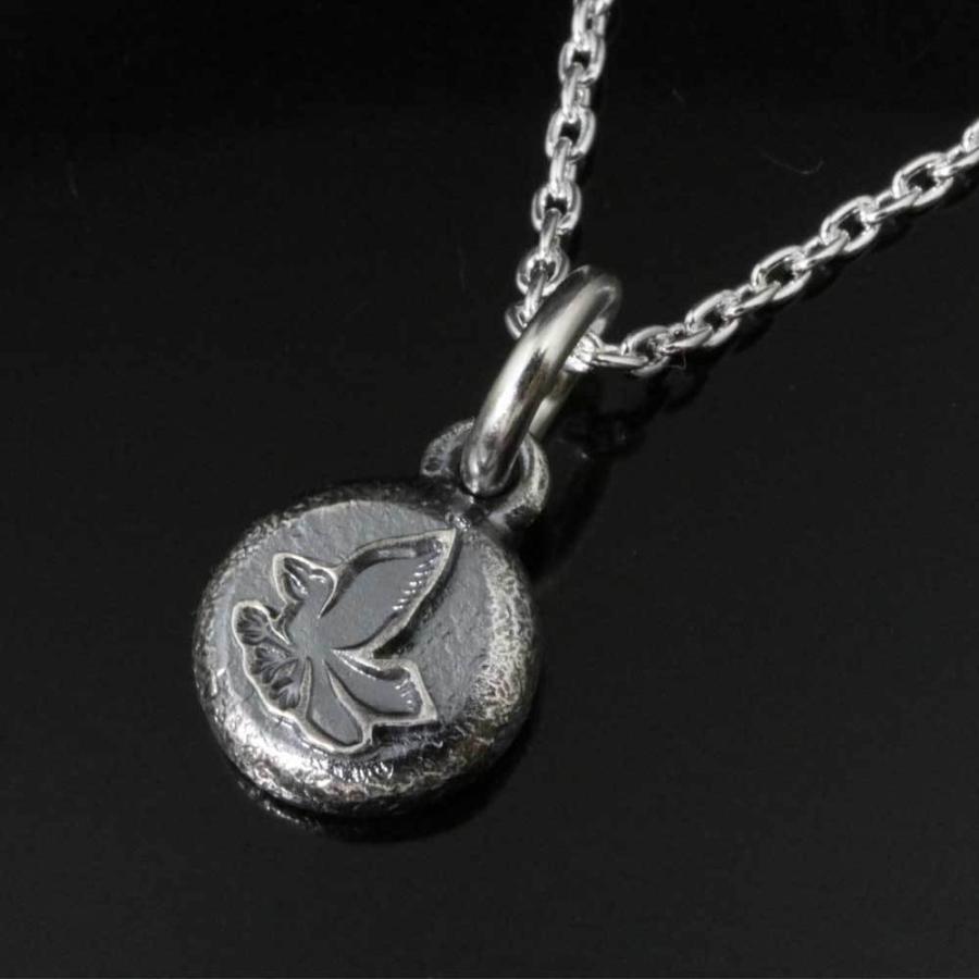 ペンダント ネックレス メンズ シルバー 龍頭 八咫烏 岩石模様