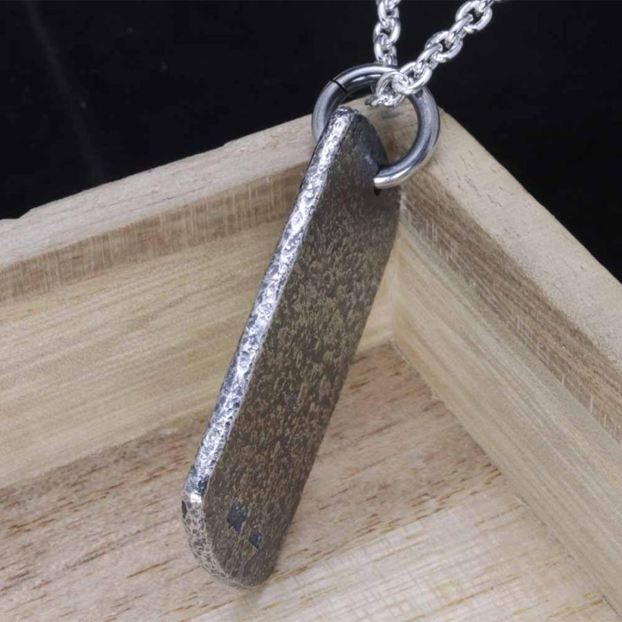 ドックタグ ペンダント ネックレス メンズ シルバー 龍頭 乱菊