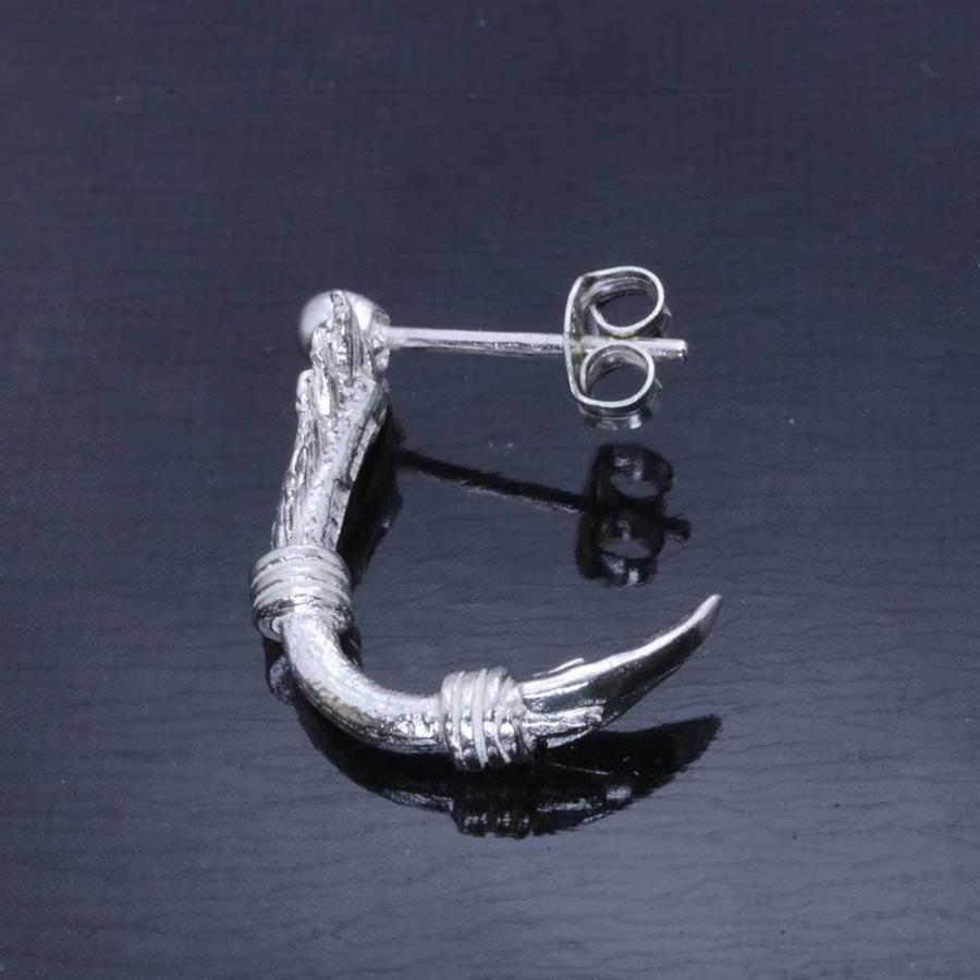 ピアス メンズ ブランド 片耳 龍頭 生弓矢ピアス 矢 白仕上げ 1ヶ シルバー シングル 片耳用 男性用 おしゃれ シンプル 和柄 日本 ギフト プレゼント |  | 02