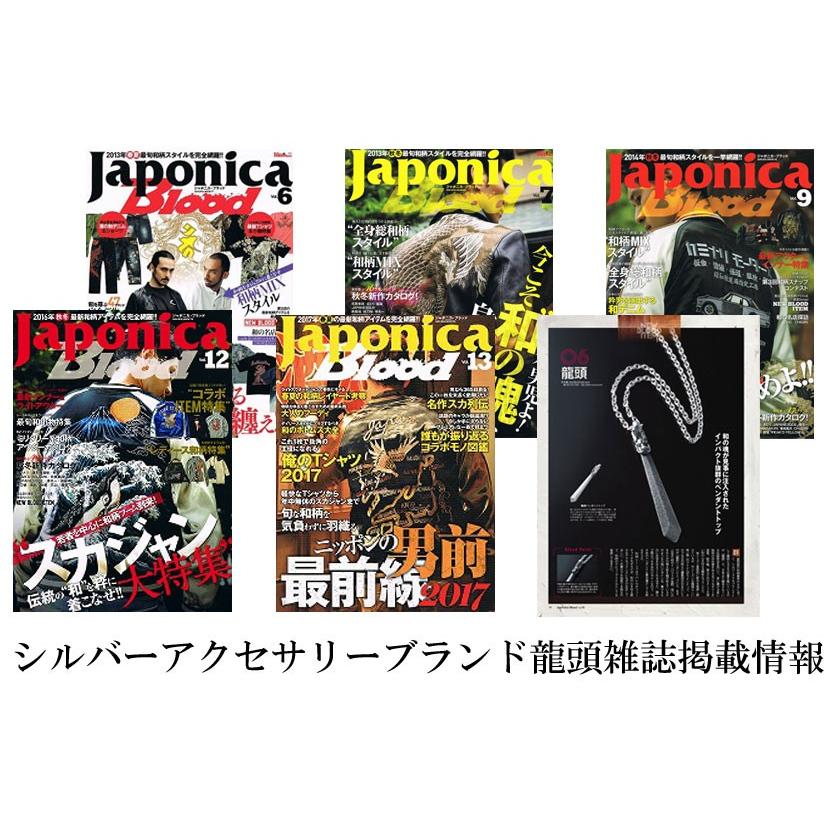 指輪 メンズ 龍頭 菊紋 印台 シルバーリング ガーネット 15号〜28号｜ryu-zu｜09