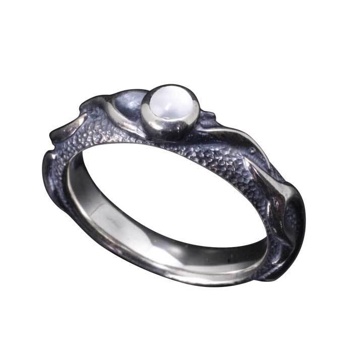 指輪 メンズ シンプル 龍頭 火焔 シルバーリング 燻し仕上げ 11〜25号