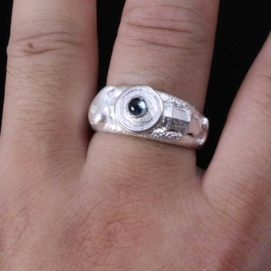 WAKAN SILVER SMITH」 リング 17号 シルバー メンズ