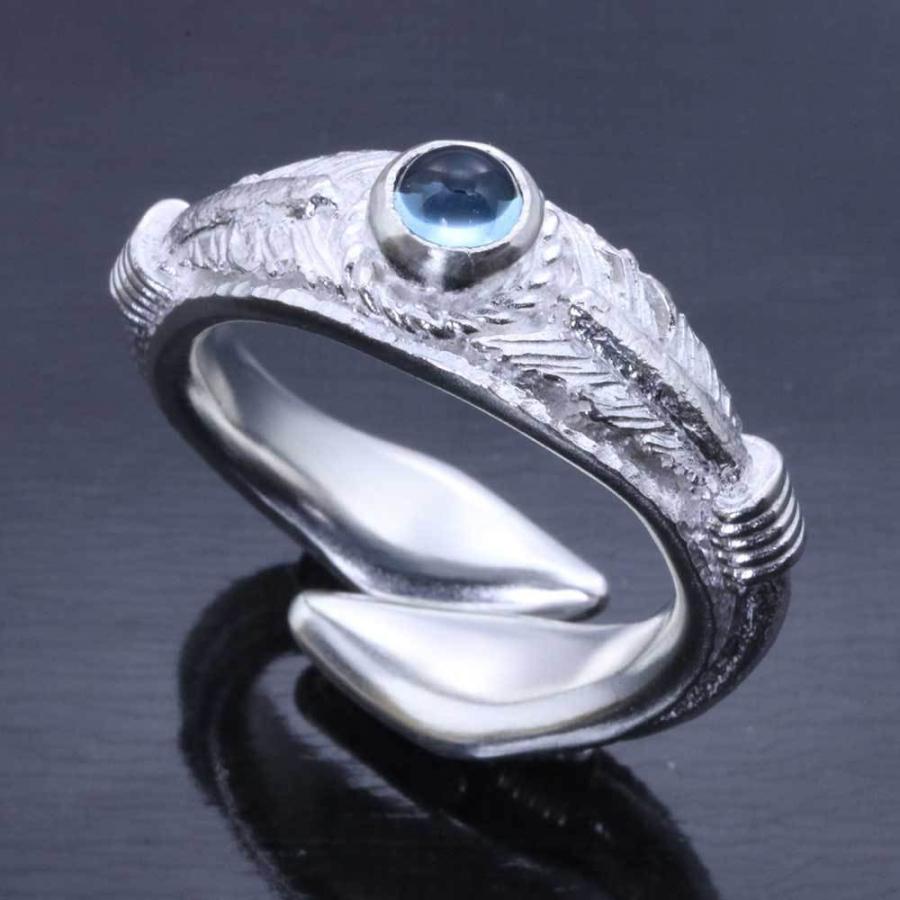 指輪 メンズ 龍頭 生 弓矢 リング 白仕上げ 矢 シルバー ブランド 和柄