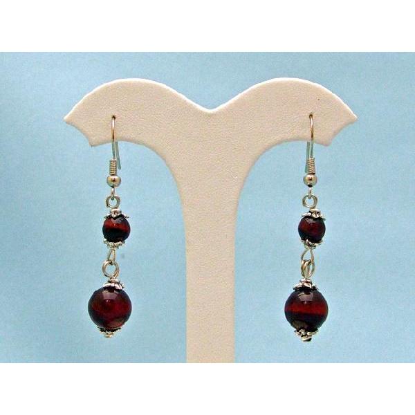 レッドタイガーアイ パワーストーン 赤虎目石 ピアス 天然石アクセサリー |  | 01