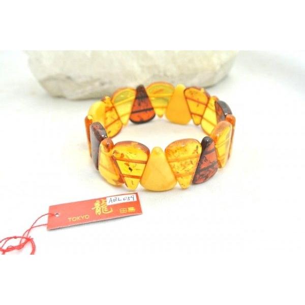 琥珀 コハク アンバー ブレスレット 腕輪 マルチカラー : 横浜中華街龍