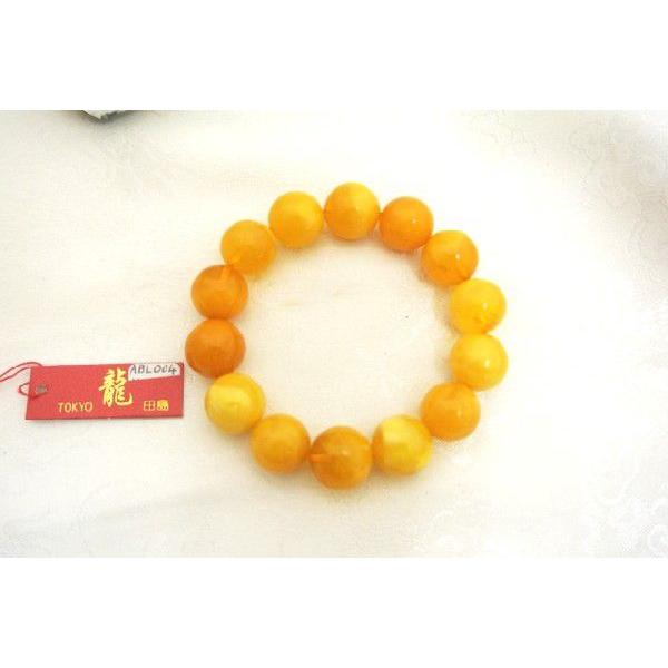 琥珀 コハク ミルキーアンバー ブレスレット 天然石アクセサリー 13mm