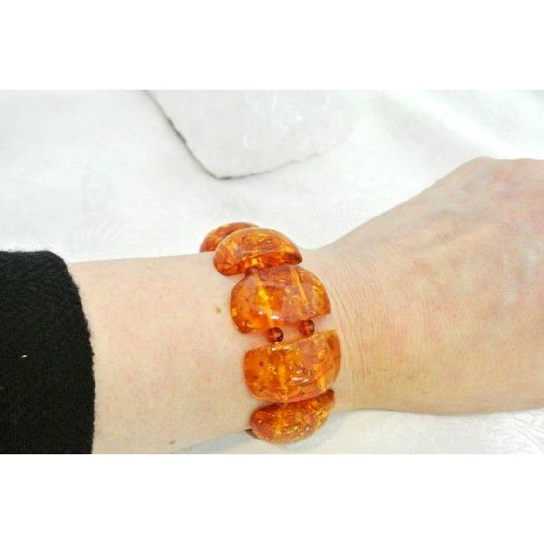 琥珀 コハク アンバー ブレスレット 腕輪 アクセサリー バングル