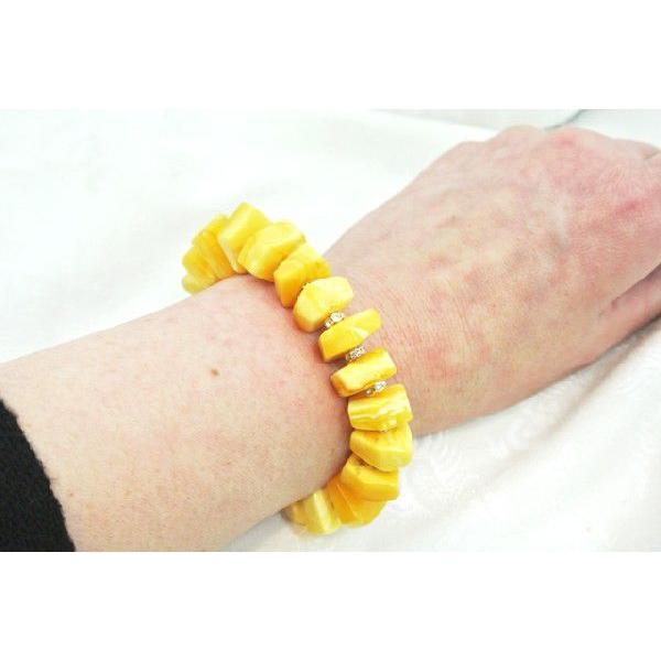天然琥珀 ミルキーアンバー ブレスレット 琥珀 コハク ミルキーアンバー ブレスレット アクセサリー 8mm〜19mm