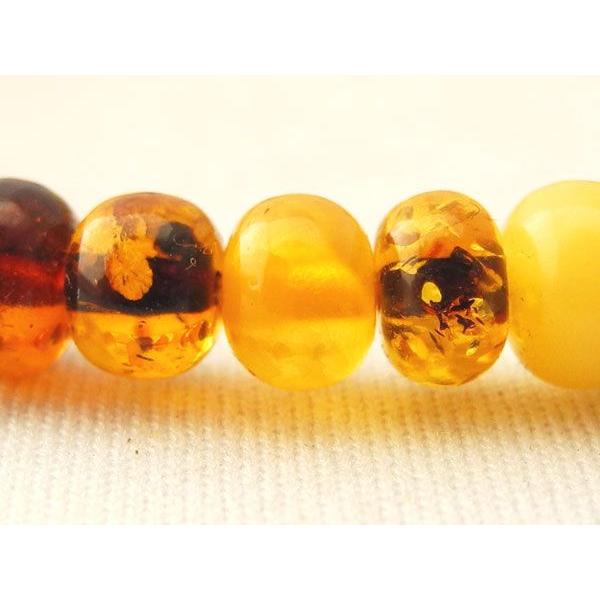 琥珀 コハク アンバー ブレスレット  5mm〜10mm玉の画像