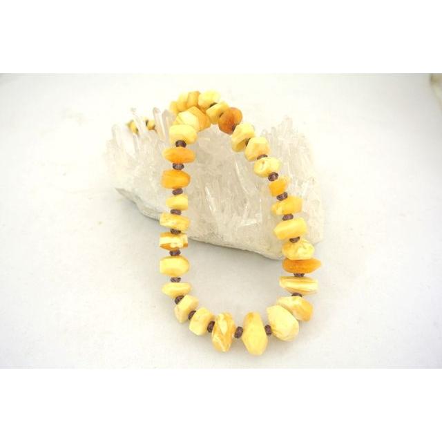 琥珀 コハク アンバー カット加工 ネックレス 差し込み式 魔除け 金運