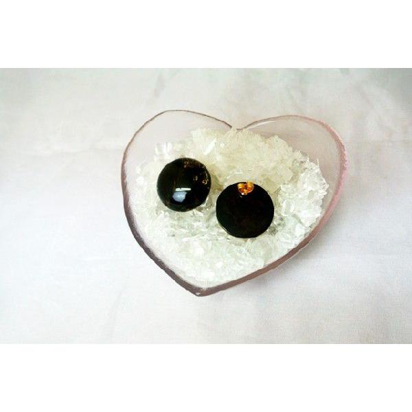 琥珀 コハク グリーンアンバー ピアス 耳飾り 丸型 アクセサリー |  | 01