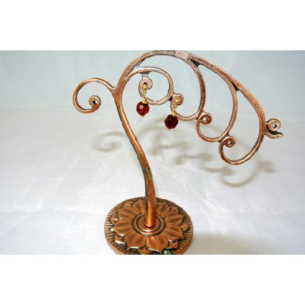 琥珀 コハク アンバー ピアス 耳飾り 丸型 アクセサリー カット加工 |  | 01