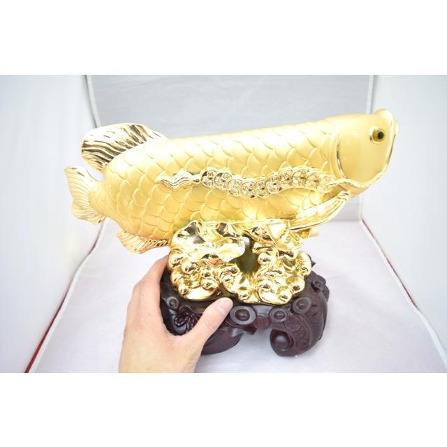 アロワナ 龍魚 風水置物 樹脂製 中 金運 財運 : 横浜中華街龍 - 通販