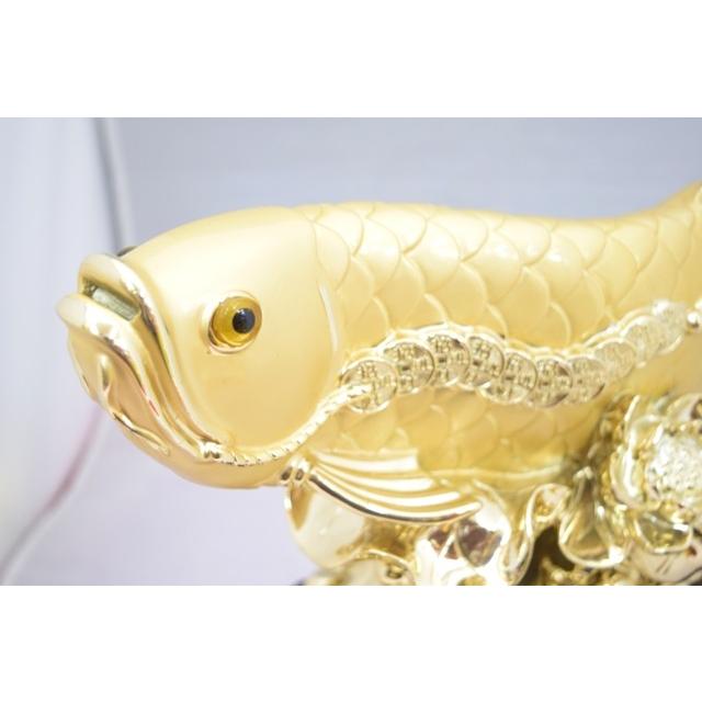 アロワナ 龍魚 風水置物 樹脂製 中 金運 財運 : 横浜中華街龍 - 通販