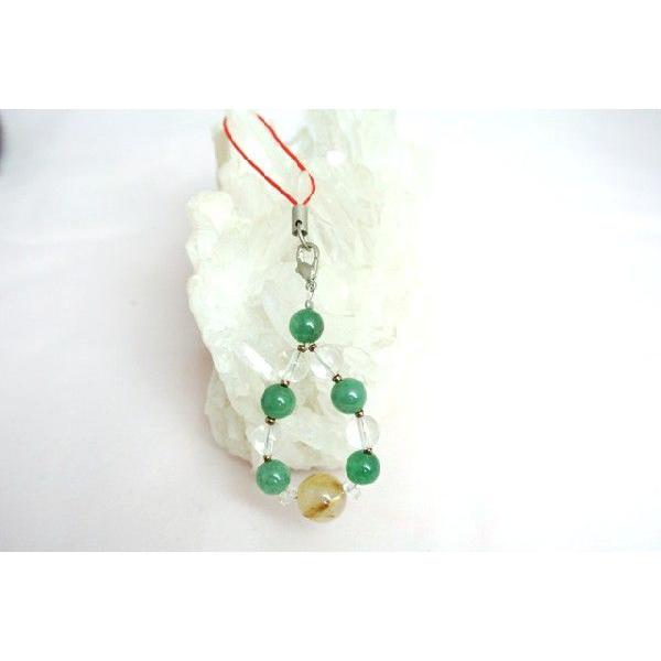 ルチルクォーツ アベンチュリン 水晶 天然石ストラップ | 