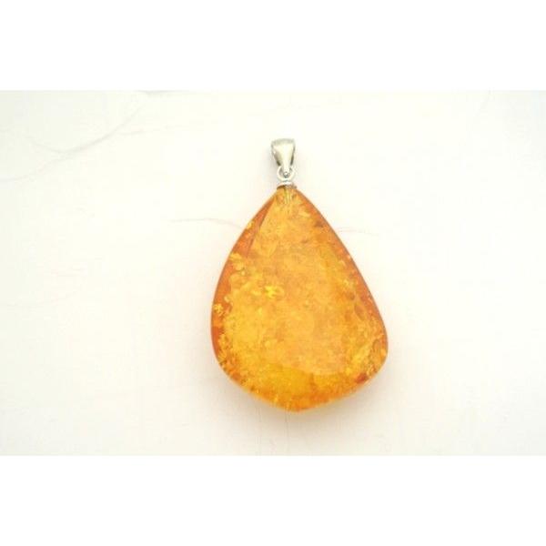 琥珀 コハク アンバー ペンダントトップ 天然石パーツ メッキ 雫型 |  | 02