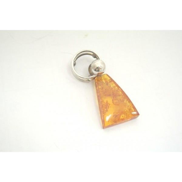 琥珀 コハク アンバー ペンダントトップ 天然石パーツ シルバー925 台形 バチカン回転式 |  | 03