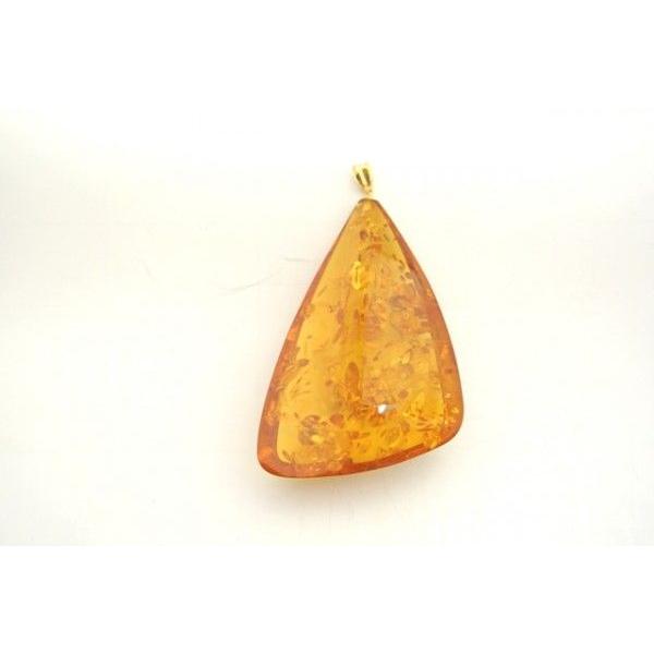 琥珀 コハク アンバー ペンダントトップ 天然石パーツ K18 |  | 01