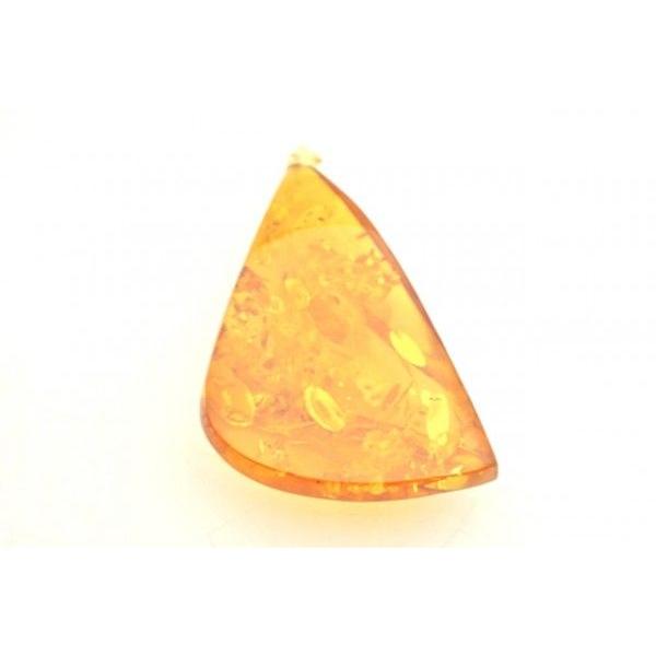 琥珀 コハク アンバー ペンダントトップ 天然石パーツ K18