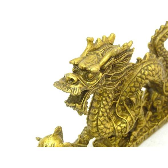辰 龍の置物 銅杯と古銭付き風水セットA 銅製 竜 : 横浜中華街龍