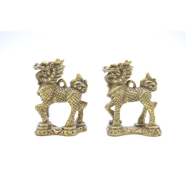 麒麟 置物 ペア 銅製 家庭円満 6cm |  | 01