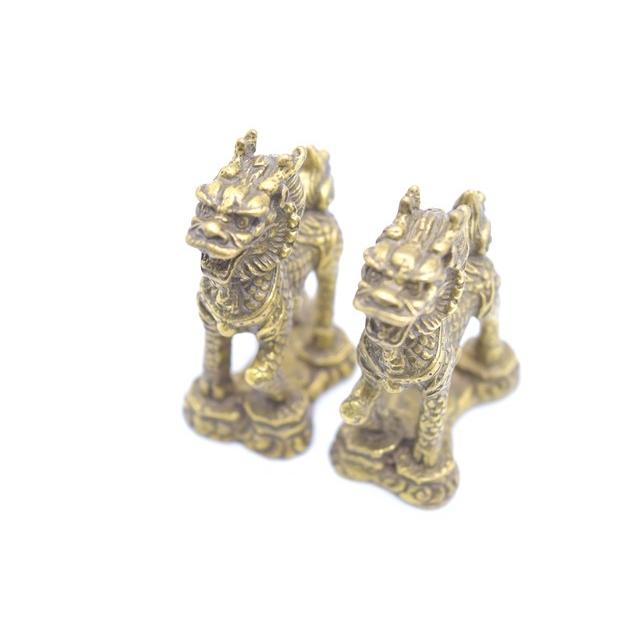 麒麟 置物 ペア 銅製 家庭円満 6cm |  | 06