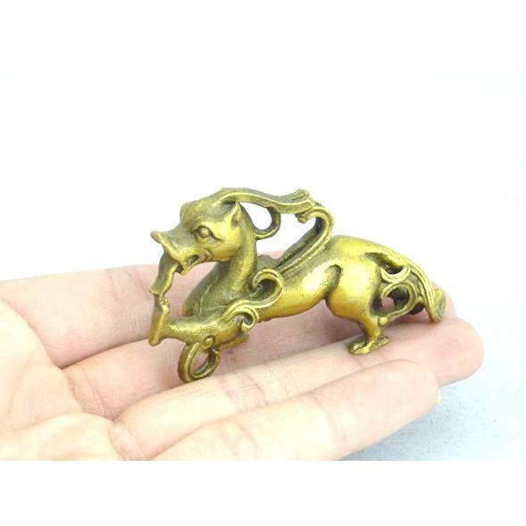ヤアズ 睚眦 龍の七番目の子 銅製置物 3.5cm 魔除け 浄化 : 横浜 ヤアズ 睚眦 龍の七番目の子 銅製置物 3.5cm 魔除け 浄化 : 横浜